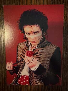 POSTCARD ‘10s 4.25x6 1980 1981 Adam Ant Prince Charming Robert Matheu RARE OOP